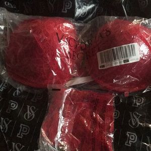 VIctoria’s Secret Sexy Tee Lacie Push up bra+ matching panty 34DDD/L